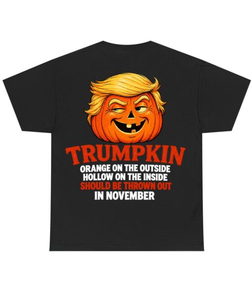 Funny Trumpkin Halloween Tee: Political Pumpkin Costume Shirt