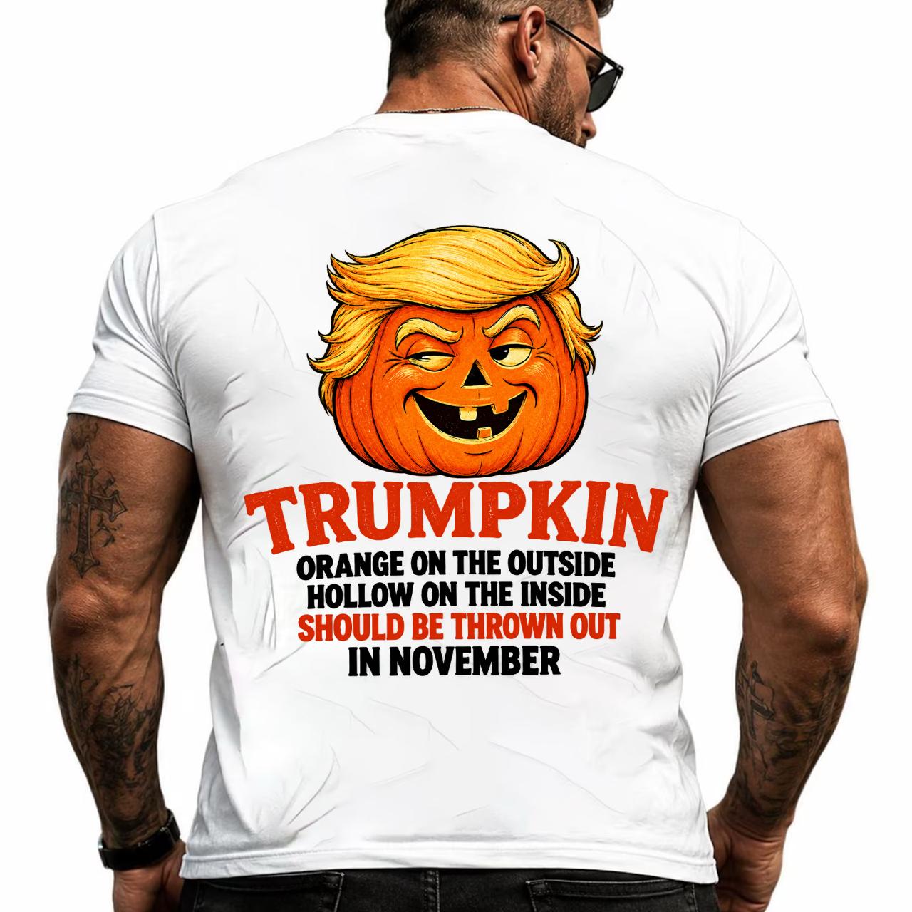Funny Trumpkin Halloween Tee: Political Pumpkin Costume Shirt Funny Trumpkin Halloween Tee: Political Pumpkin Costume Shirt