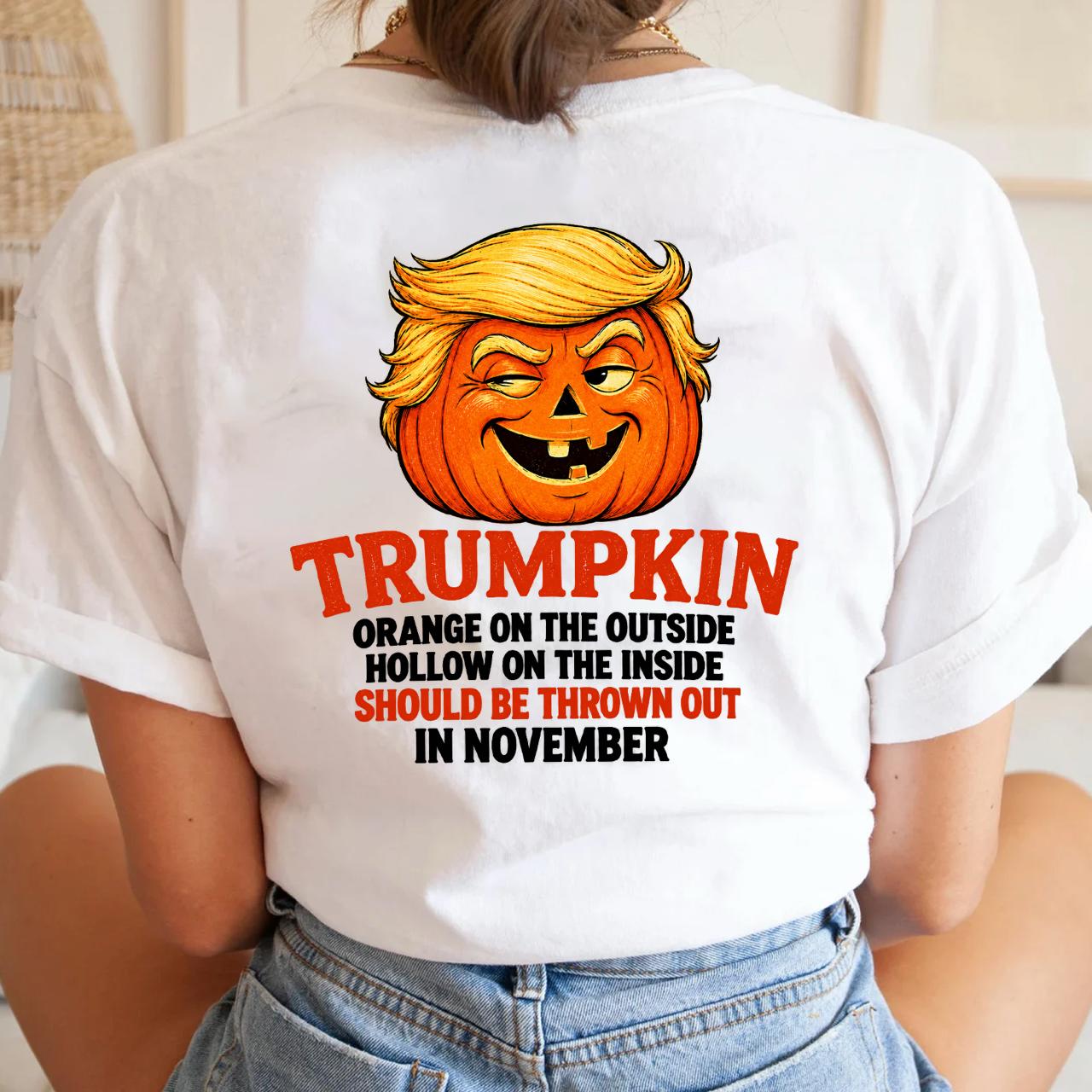 Funny Trumpkin Halloween Tee: Political Pumpkin Costume Shirt Funny Trumpkin Halloween Tee: Political Pumpkin Costume Shirt