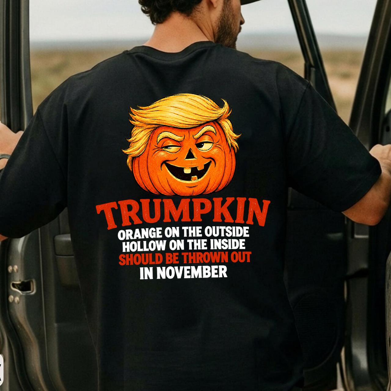 Funny Trumpkin Halloween Tee: Political Pumpkin Costume Shirt Funny Trumpkin Halloween Tee: Political Pumpkin Costume Shirt