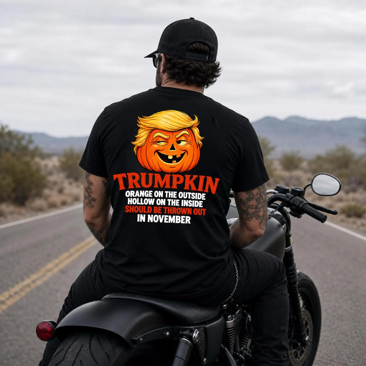 Funny Trumpkin Halloween Tee: Political Pumpkin Costume Shirt Funny Trumpkin Halloween Tee: Political Pumpkin Costume Shirt