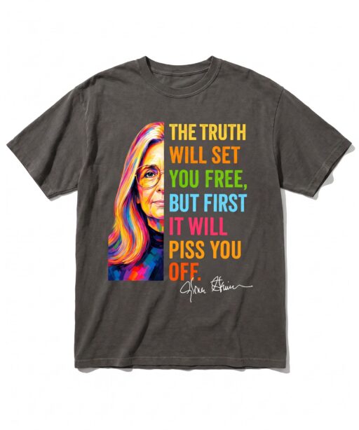 Retro Gloria Steinem Shirt, Feminist Icon Memorial T-Shirt, Women's Rights Equality Activist Tribute, Feminist Shirt Gift